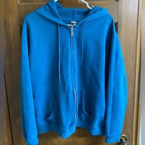 Blue medium zip up